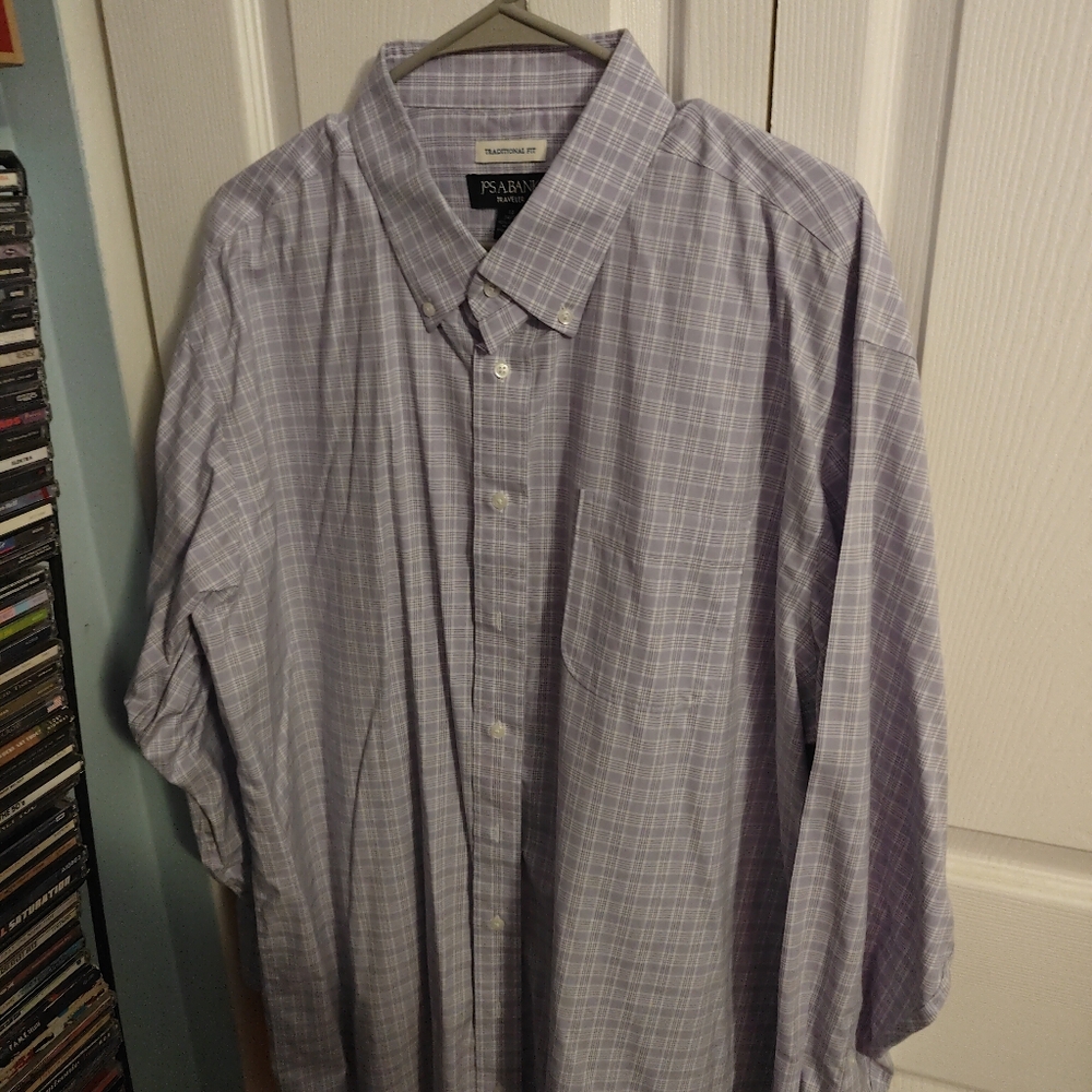Jos. A. Bank Men's Lavender Plaid Shirt